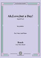 Ah, Love, but a Day!, Op.44 No.2, in g minor Vocal Solo & Collections sheet music cover